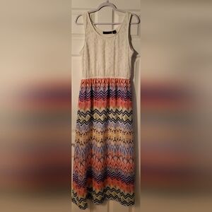 Speed Control Colorful Chevron Maxi Dress